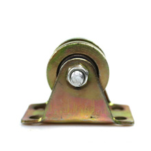 1.2 inch H type colorful steel pulley casters
